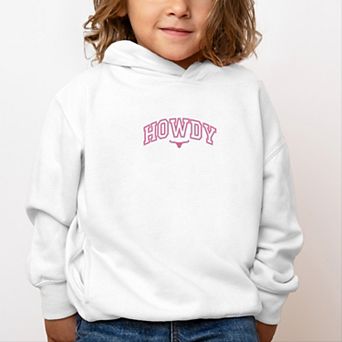 Embroidered Howdy Bull Varsity - Toddler Hoodie