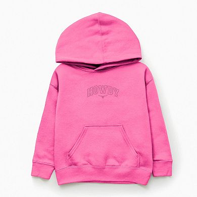 Embroidered Howdy Bull Varsity - Youth Graphic Hoodie