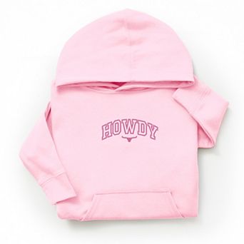 Embroidered Howdy Bull Varsity - Youth Graphic Hoodie