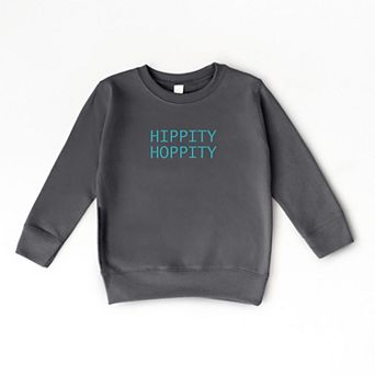 Embroidered Hippity Hoppity Stacked - Youth Graphic Sweatshirt
