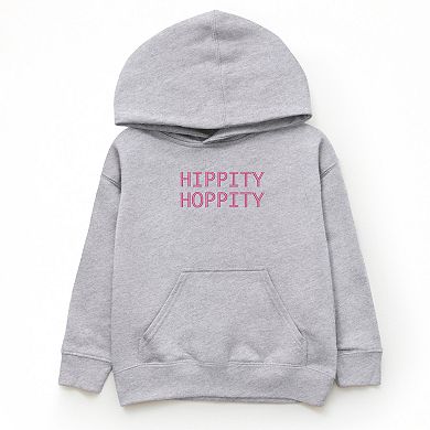 Embroidered Hippity Hoppity Stacked - Youth Graphic Hoodie