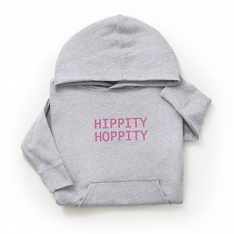 Embroidered Hippity Hoppity Stacked - Youth Graphic Hoodie