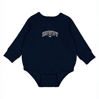 Embroidered Howdy Bull Varsity - Infant Fleece BodySuit