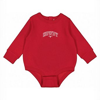 Embroidered Howdy Bull Varsity - Infant Fleece BodySuit