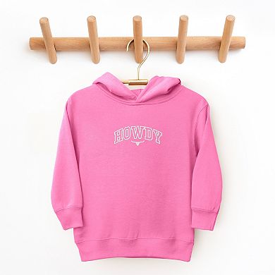 Embroidered Howdy Bull Varsity - Toddler Hoodie