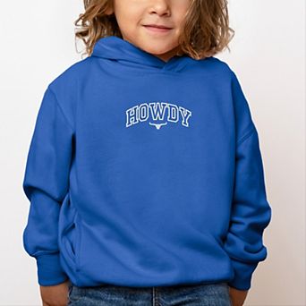 Embroidered Howdy Bull Varsity - Toddler Hoodie