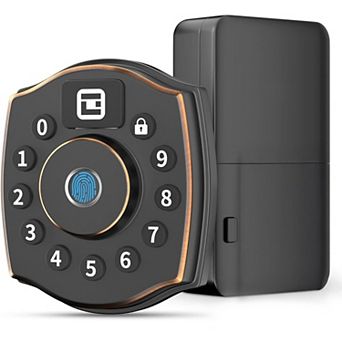 5-in-1 Aluminum Smart Pad Lock with Wi-Fi & Voice Control, Keypad, Key, Auto-Unlock & Quiet Mode
