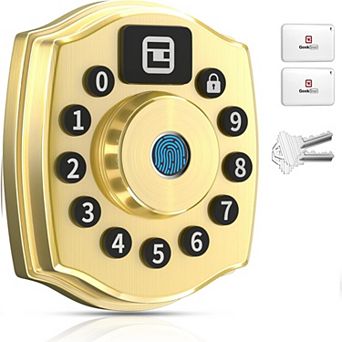 5-in-1 Aluminum Smart Pad Lock with Wi-Fi & Voice Control, Keypad, Key, Auto-Unlock & Quiet Mode
