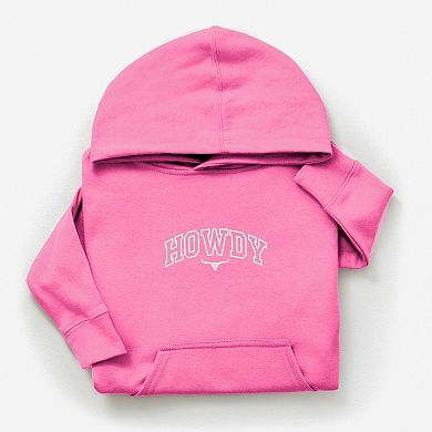 Embroidered Howdy Bull Varsity - Youth Graphic Hoodie
