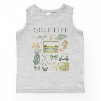 Golf Life Watercolor - Toddler Graphic Tank