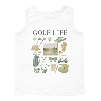 Golf Life Watercolor - Toddler Graphic Tank
