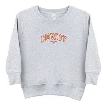 Embroidered Howdy Bull Varsity - Toddler Graphic Sweatshirt