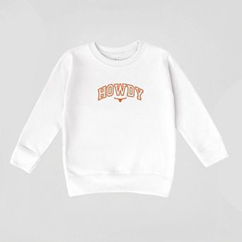 Embroidered Howdy Bull Varsity - Toddler Graphic Sweatshirt