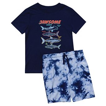 Boys 2-16 Lands' End 2 pc Pajama Top & Pajama Shorts Set