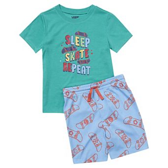 Boys 2-16 Lands' End 2 pc Pajama Top & Pajama Shorts Set