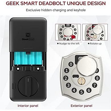 4-in-1 Aluminum Smart Pad Lock with Wi-Fi & Voice Control, Keypad, Key, Auto-Unlock & Quiet Mode