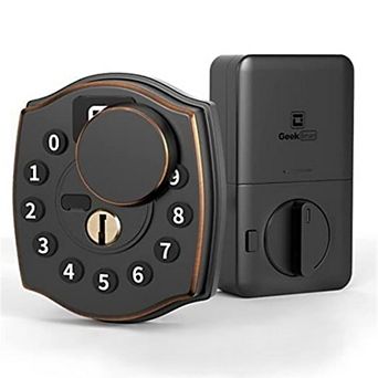 4-in-1 Aluminum Smart Pad Lock with Wi-Fi & Voice Control, Keypad, Key, Auto-Unlock & Quiet Mode