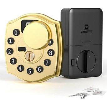 4-in-1 Aluminum Smart Pad Lock with Wi-Fi & Voice Control, Keypad, Key, Auto-Unlock & Quiet Mode
