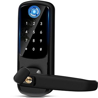5-in-1 Aluminum Smart Pad Lock with Wi-Fi Control, Fingerprint, IC Card, Keypad, Key & Auto-Unlock