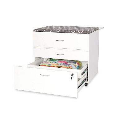 Arrow Sewing - Kangaroo Sewing Furniture, MOD Embroidery Storage Cabinet, Model 2081 White