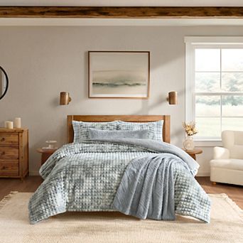 Bearpaw Salem Faux Fur Comforter Set with Shams