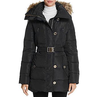 MICHAEL Michael Kors Women's Down Coat with Belt