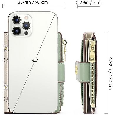 Minimalist Slim RFID Wallet for Women - Lightweight, Fits Pocket/Purse, RFID Blocking