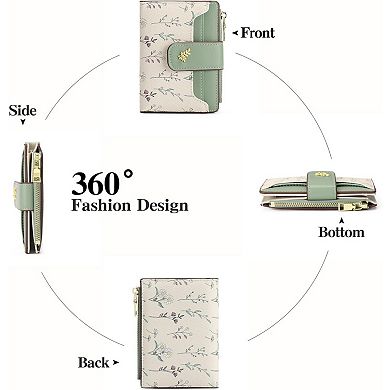 Minimalist Slim RFID Wallet for Women - Lightweight, Fits Pocket/Purse, RFID Blocking