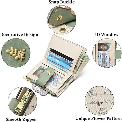 Minimalist Slim RFID Wallet for Women - Lightweight, Fits Pocket/Purse, RFID Blocking