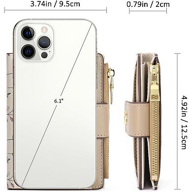 Minimalist Slim RFID Wallet for Women - Lightweight, Fits Pocket/Purse, RFID Blocking