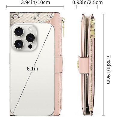 Women’s RFID Blocking Wallet - Large Capacity Vegan Leather, Lightweight for Travel & Daily