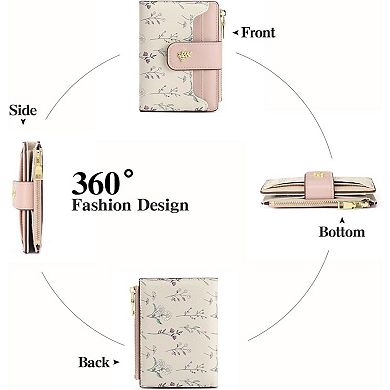 Minimalist Slim RFID Wallet for Women - Lightweight, Fits Pocket/Purse, RFID Blocking