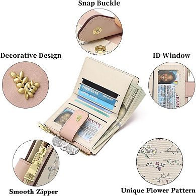 Minimalist Slim RFID Wallet for Women - Lightweight, Fits Pocket/Purse, RFID Blocking