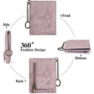 Small Wallets for Women Slim, RFID Blocking Mini Credit Card Holder Easy to Use for Daily, Shopping