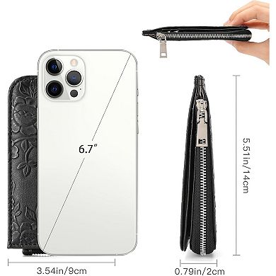 Women's RFID Slim Credit Card Holder,PU Leather Wallet for Daily & Travel Use