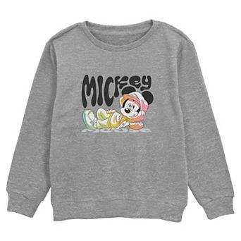 Boys 6-20 Disney's Mickey Mouse Cool Pose Crew Fleece Sweatshirt