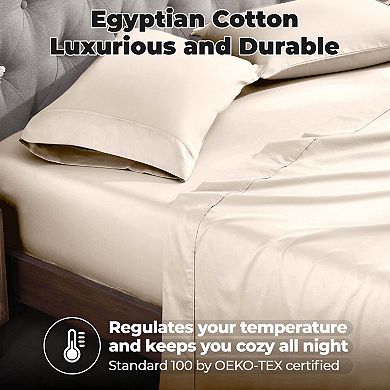 SUPERIOR 2-Piece Egyptian Cotton Pillowcase Set