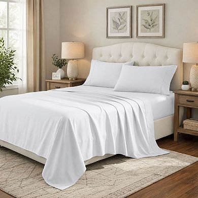 SUPERIOR Brushed Microfiber Solid Deep Pocket Sheet Set