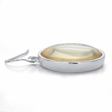 Round Crystal Silvertone Holiday Snowflake Drop Earrings 1"