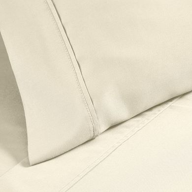 SUPERIOR 2-Piece Cotton Blend 1200 Thread Count Solid Pillowcase Set
