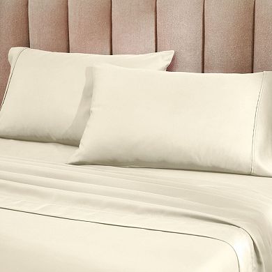 SUPERIOR 2-Piece Cotton Blend 1200 Thread Count Solid Pillowcase Set
