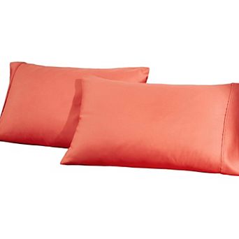 SUPERIOR 2 pc Cotton Blend 1200 Thread Count Solid Pillowcase Set