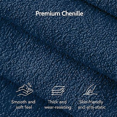 Opoiar 50-Inch Chenille Loveseat Sofa with 24-Inch Deep Seat and Solid Wood Frame