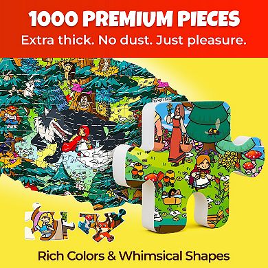 QUOKKA 1000 Piece Puzzle for Adults Fantasy Jigsaw Puzzle with Secret Tasks