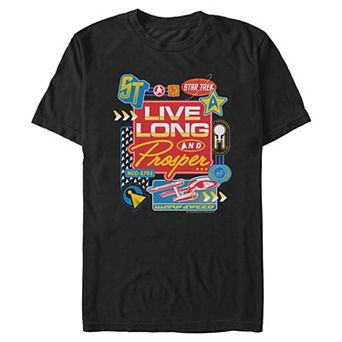Men's Star Trek Stamps Graphic Tee