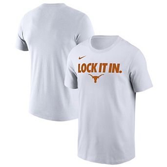 Men's Nike White Texas Longhorns 2026 On-Court Bench T-Shirt
