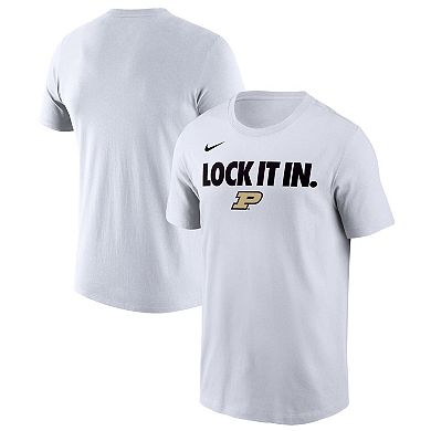 Men's Nike White Purdue Boilermakers 2026 On-Court Bench T-Shirt