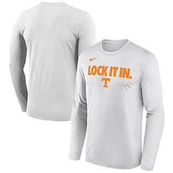 Men's Nike White Tennessee Volunteers 2026 On-Court Bench Long Sleeve T-Shirt