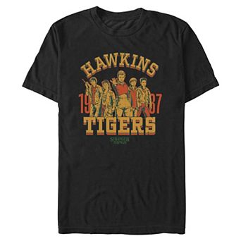 Men's Stranger Things Hawkins Tigers 1987 Graphic Tee