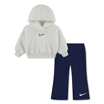Baby Toddler Little Girls 12 months - 6x Nike Dream Float Sherpa Hoodie & Leggings 2 pc Set